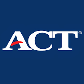 act logo on blue background
